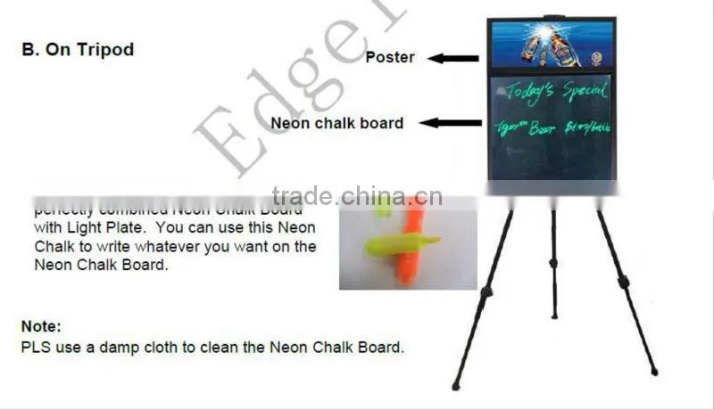 PF5 led writing board low heat and energy consumption