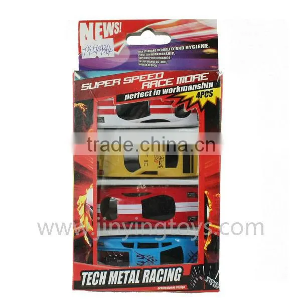 Die cast mini toy car slide wheel child gift with S/4 toy cars EN71