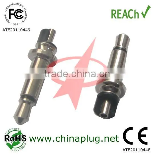 Wholesale Fashion 22L two pole nickel-plated 3.5mm male audio video plug