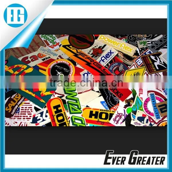 Custom clear vinyl sticker skateboard decals sticker design clear stickers branded sticker