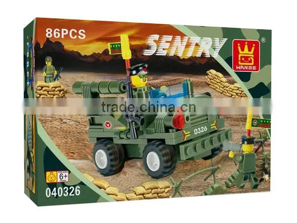 Military education building block toy toy daycare