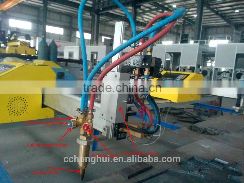 portable cnc gas cut machine for 5 to 150mm sheets