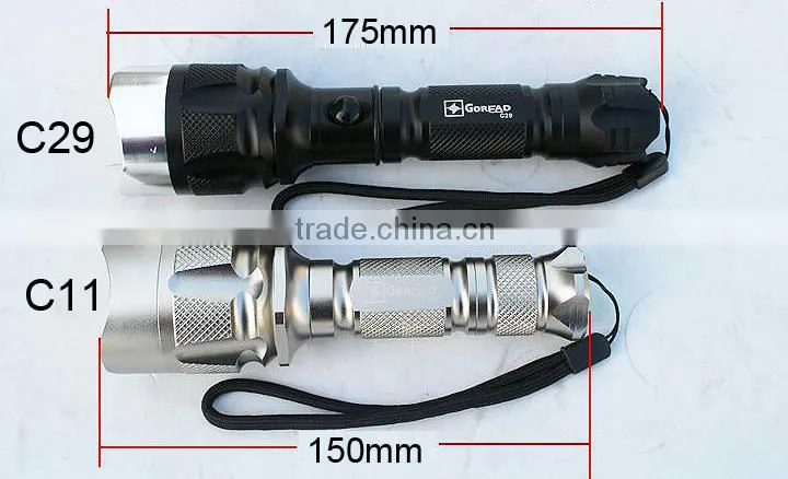 Goread C29 3W high bright rechargeable LED flashlight
