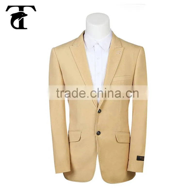 2015 new arrival mens pinstripe notch lapel fasion suits slim cut two vents suit fancy blazer for mens