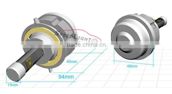 Speedlight Upgrad Version 30W 3600LM 2S Car LED Headlight Bulbs