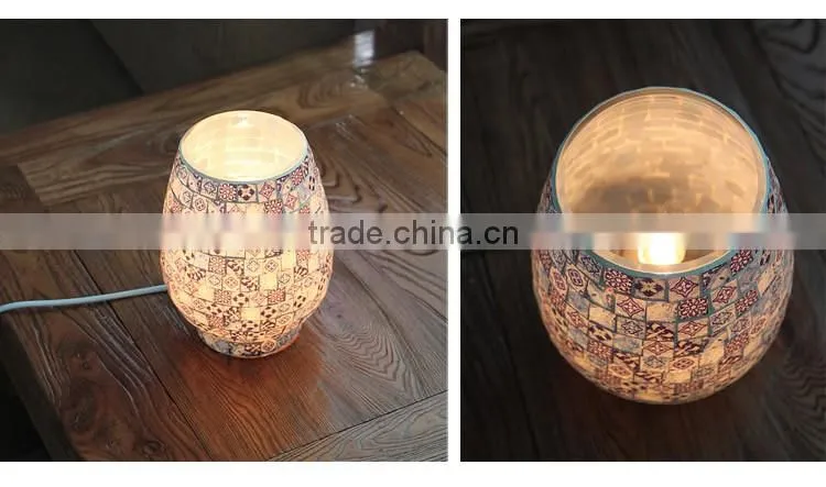 Handmade decorative mosaic desk lamp