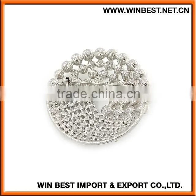 Wholesale new products leaf shape brooches, luxury brooch,rhinestone wedding brooches