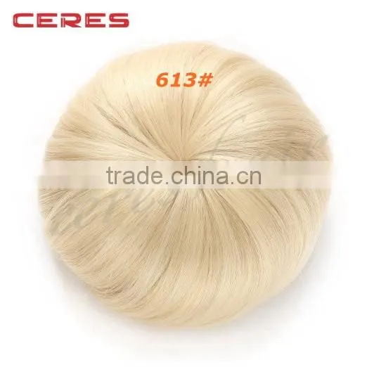 synthetic hair bun extension donut chignon hairpiece wig