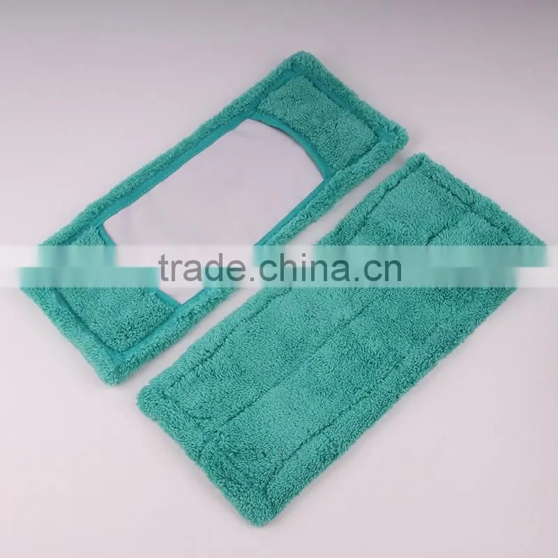 China supply microfibre flat mop refill/Wholesale microfiber wet mop heads