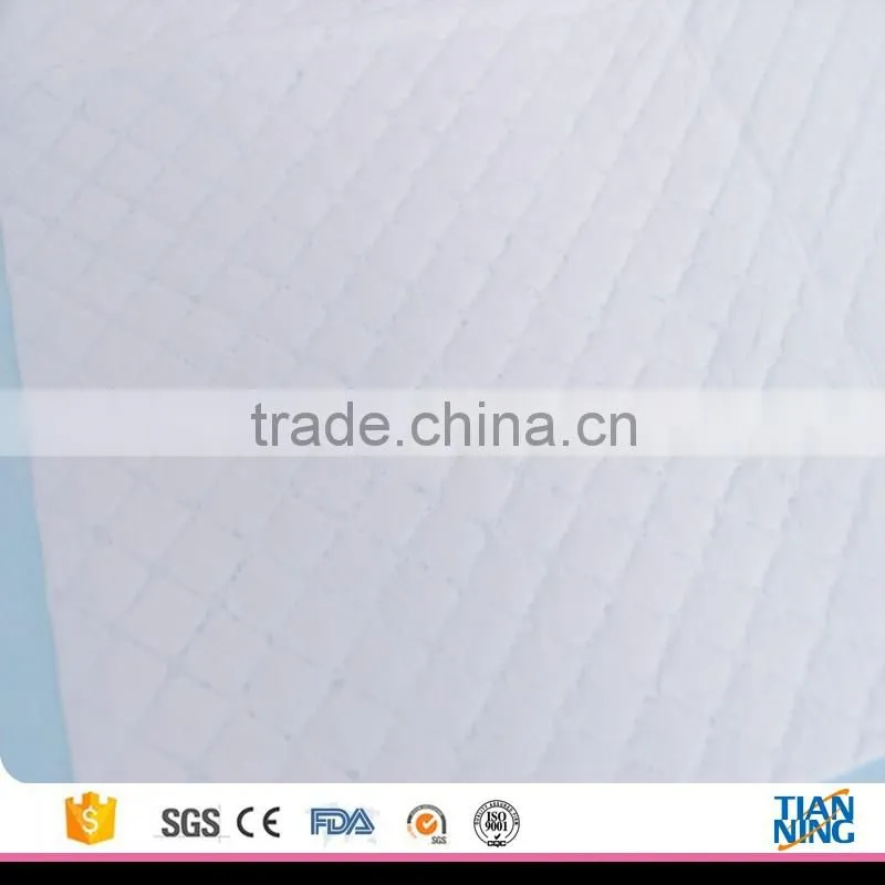 CE certificates disposable nonwoven surface hospital underpads for adult