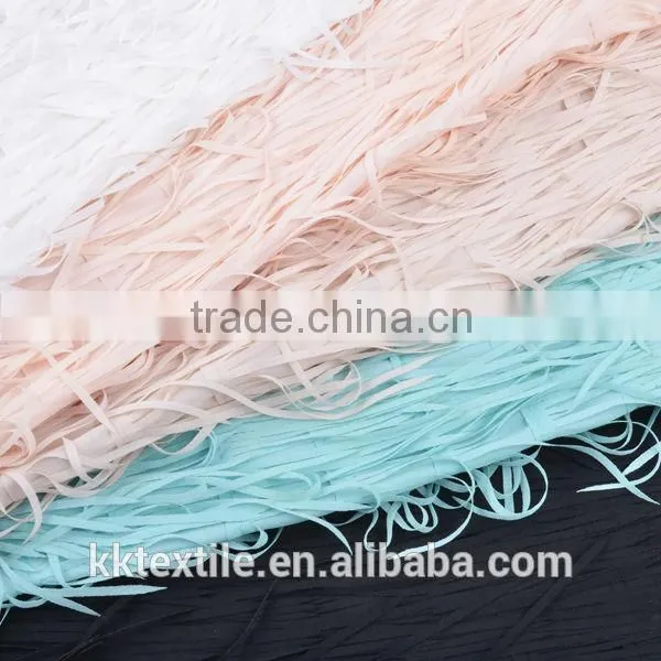Free samples! Popular in western chiffon wholesale tassels fabric