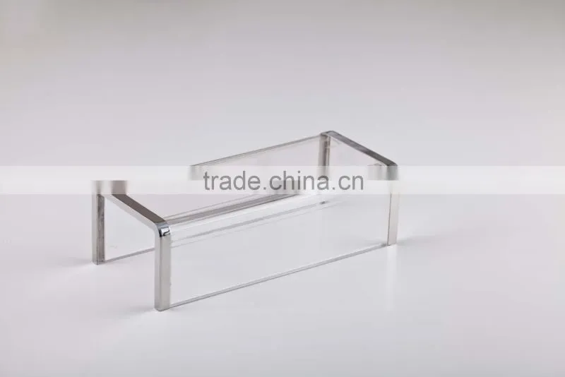 High quality hard acrylic wallet display racks