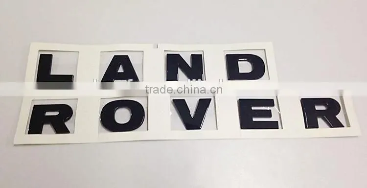 Hot sale car emblem 3D self-adhesive black ABS plastic car emblem custom