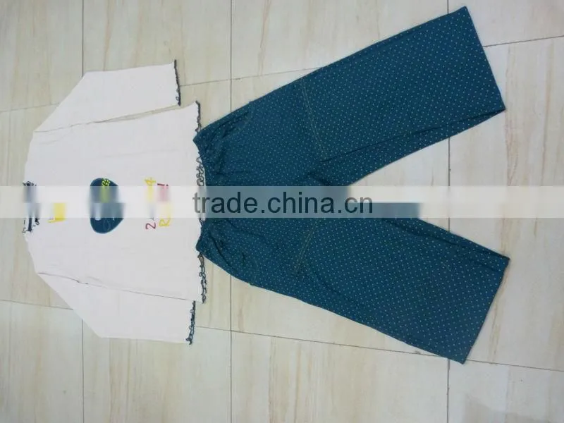 Stock garments ladies Pajamas