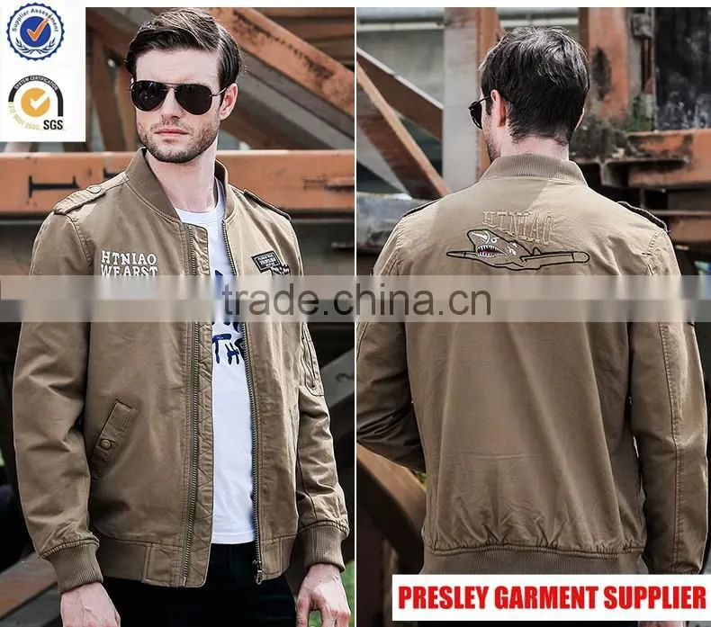 2016 new style Jackets wholesale down jacket custom jacket men with epaulet