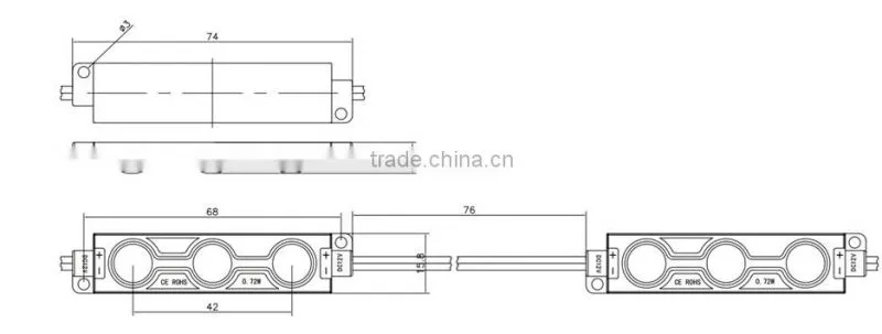 high brightness 3 5050 12 volt leds lights for advertisement