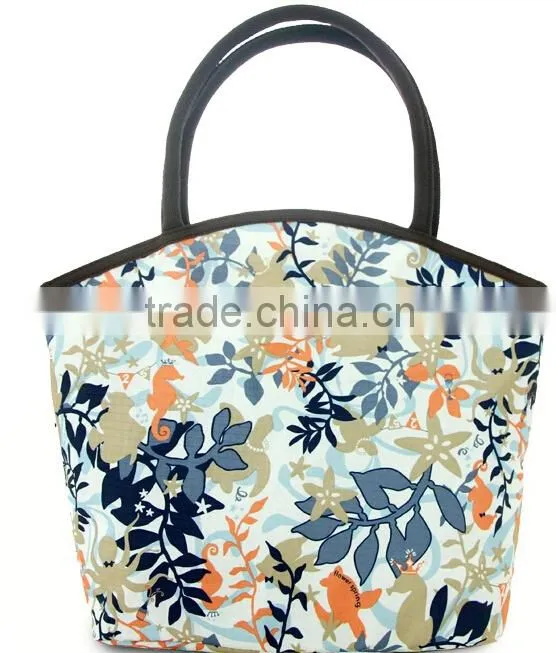 European and American style printing women handbag factories in china
