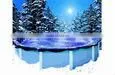 Round Swimming Spa Cover Tarp 11' - Silver