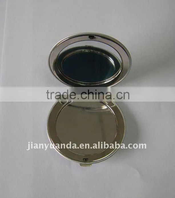 Metal makeup mirror compact mirror / beauty jewelry mirror / Round aluminum compact mirror