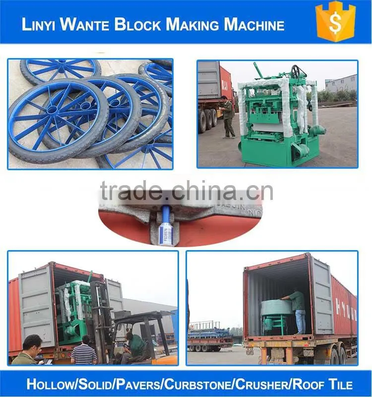 2015 Linyi Wante QT4-24 brick block making machine