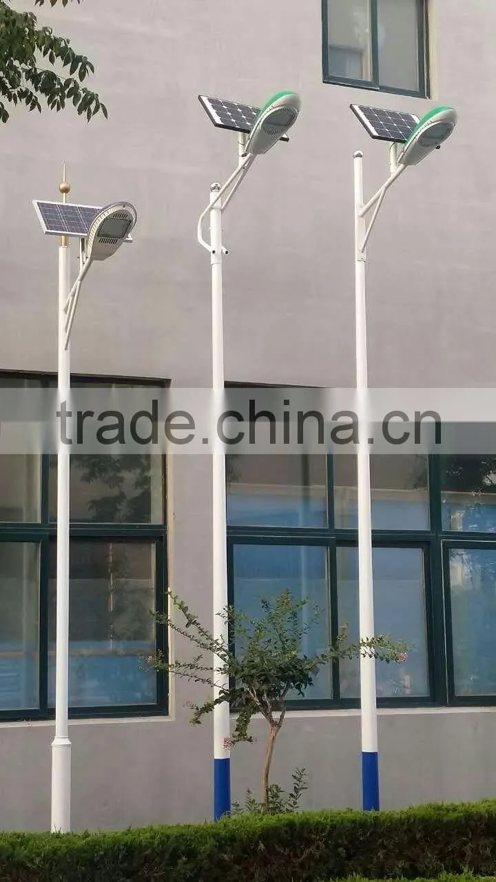 all in one solar led street light 50W with 120w solar panel