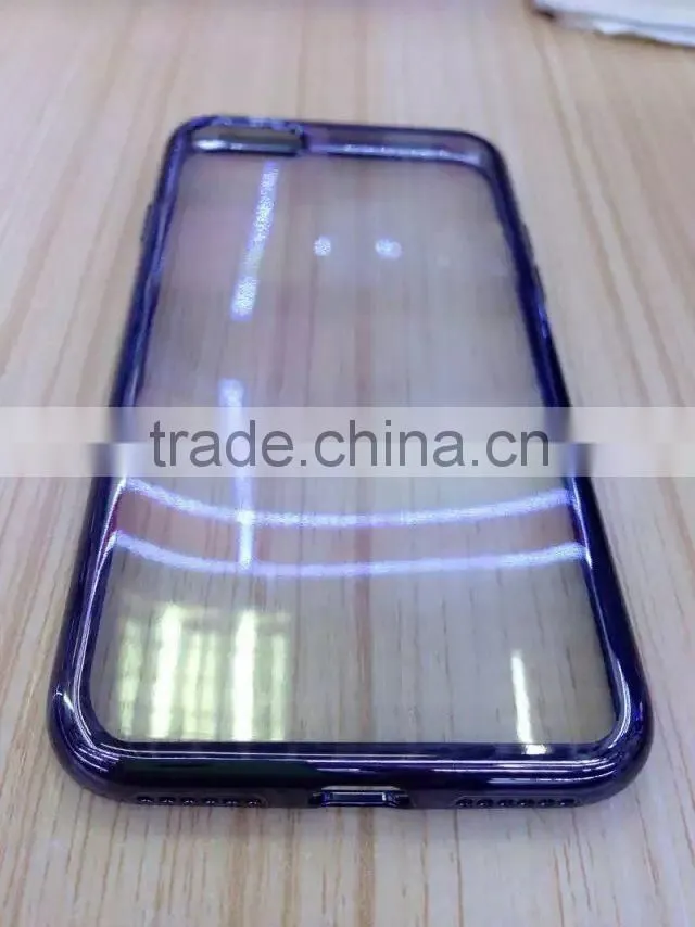 New Arrival plating TPU cover for iphone 7, electroplating soft TPU cover for new iphone