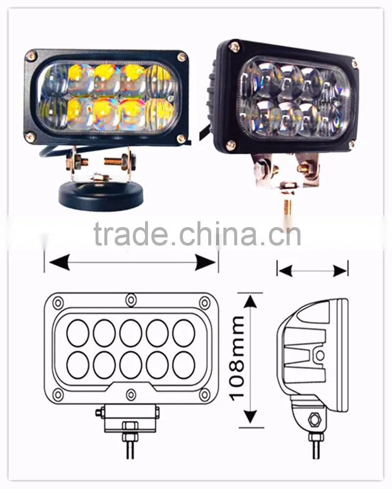 30w spot Led work Light high Waterproof rate IP67 Super Bright for Off-Road /4WD /4x4 Jee-p/ Cabin/UTE/SUV/ATV/Truck/Car/Boat
