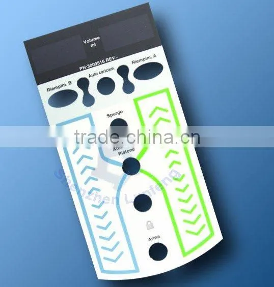 custom PET polyester graphic overla front