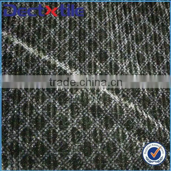High quality fashion designs flocked velvet fabric for curtain