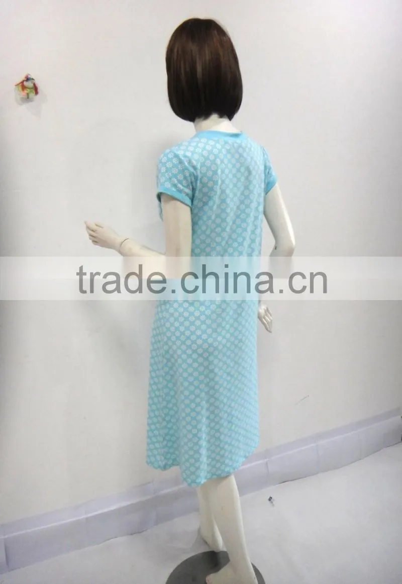 Pure and fresh and sweet bowknot nightgown women