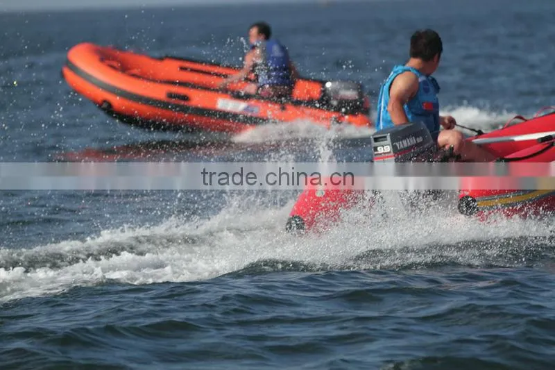 (CE) PVC Material Optional Floor High Speed Sports Boat