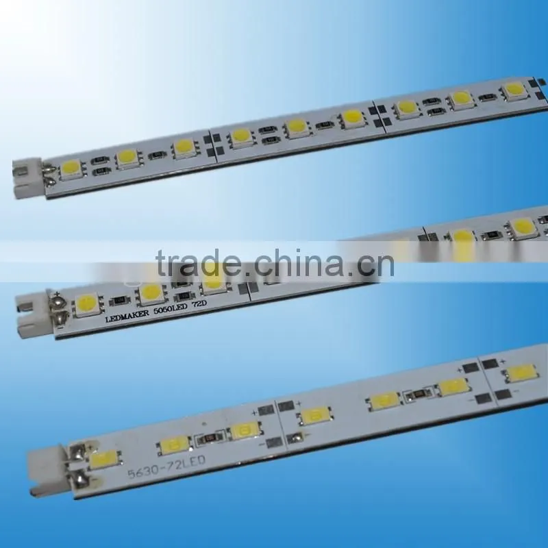 High brightness 72 led /m U shape 5050 rigid bar with CE RoHS Approval