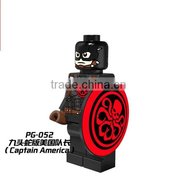 PG-052 Captain America individual Minifigures building block plastic block toys