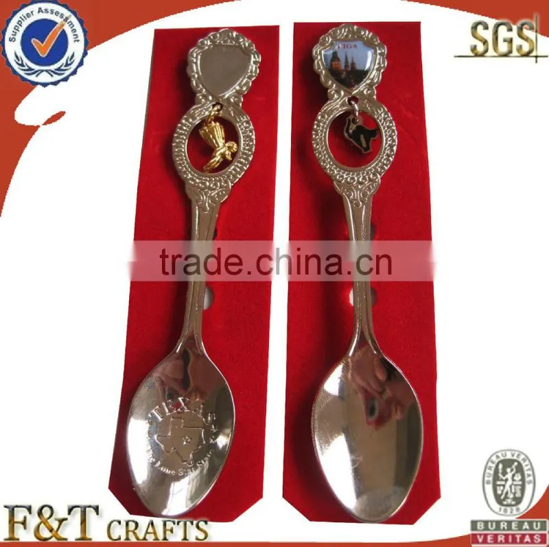 New desgin high quality Blank nickle paster spoon/souvenir items
