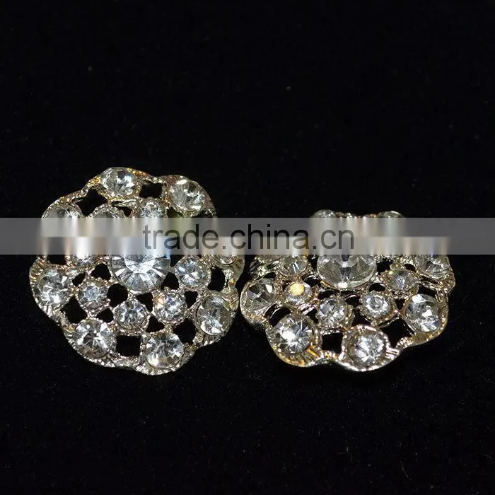 Modern promotional alloy rhinestone hand wedding brooch