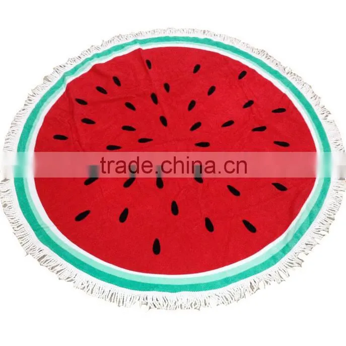 High quality 100% cotton printing round beach towels