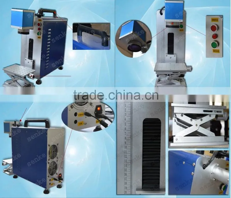 Colour Fiber Laser Marking Machine Price Pigeon Ring/bird Ring Tools RAYCUS Laser Source Pictures Watch Back Engraving for Sale