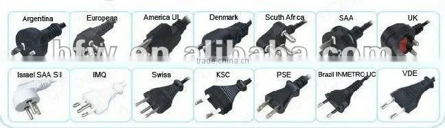 Hot sell ac power cord types
