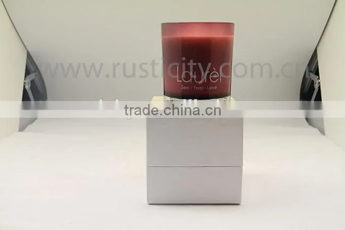 Eco-friendly soy wax wholesale scented candle in glass jar