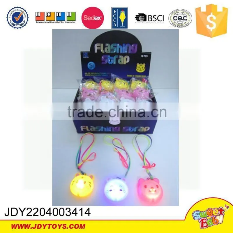 Hot sale light-up toys flash cartoon tiger catoon cat and bear three style mix with double lights
