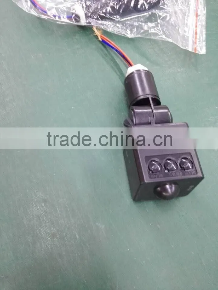 outdoor security sensor switch motion sensor 200W 5.8Ghz adjustable sensor distance lux time