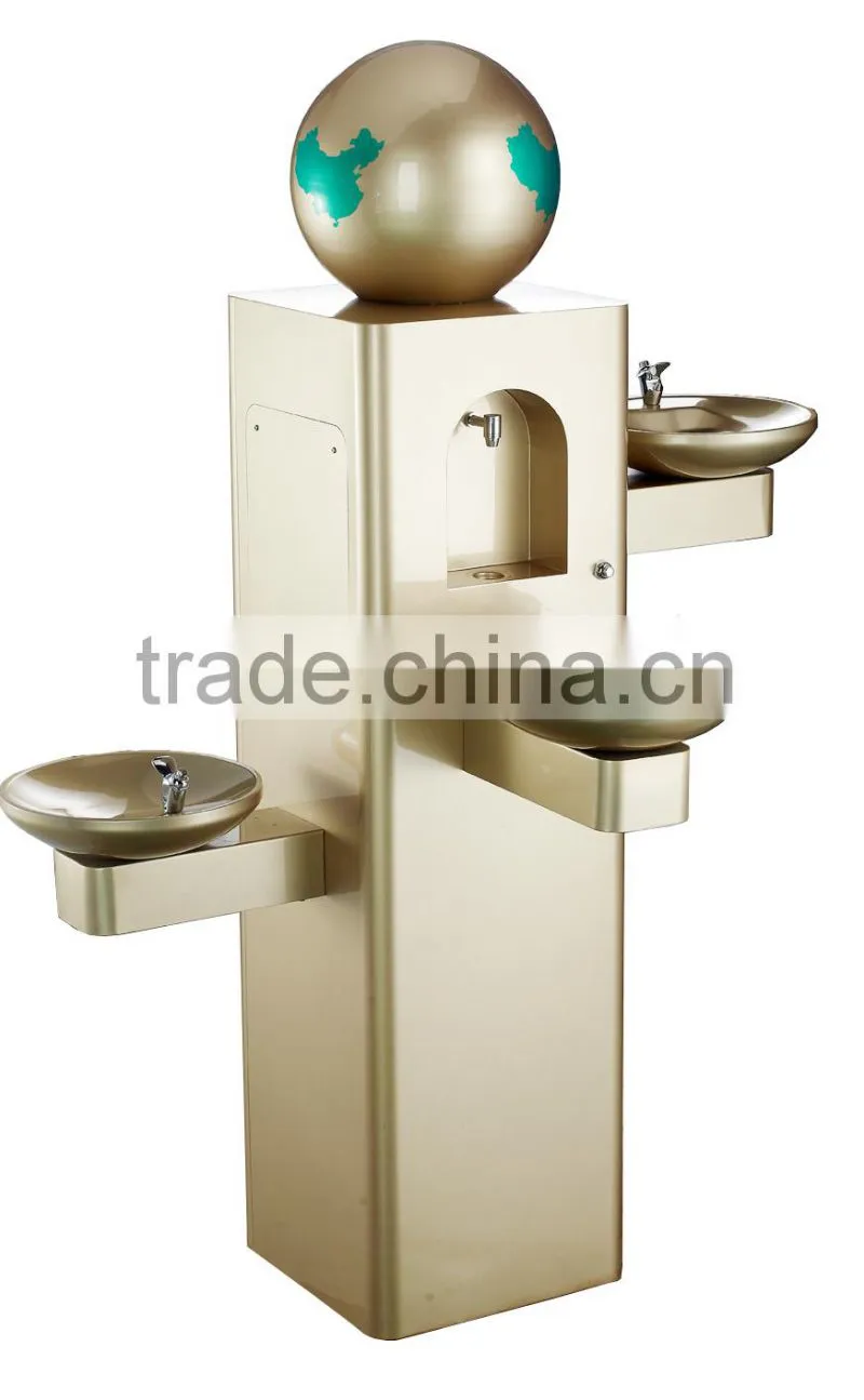 New design China four wash basin large floor standing outdoor water fountains