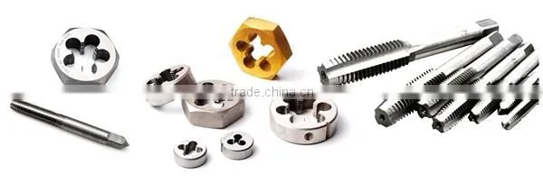 Titanium hand tap set , threading dies ,twist drill set ,12pc taps & dies