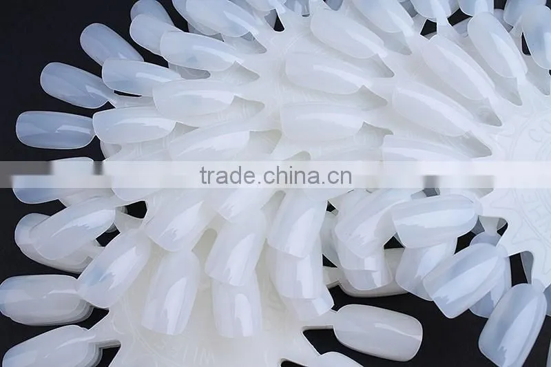 2015 wholesale artificial nail tip natural and clear color round shape nail polish color chart