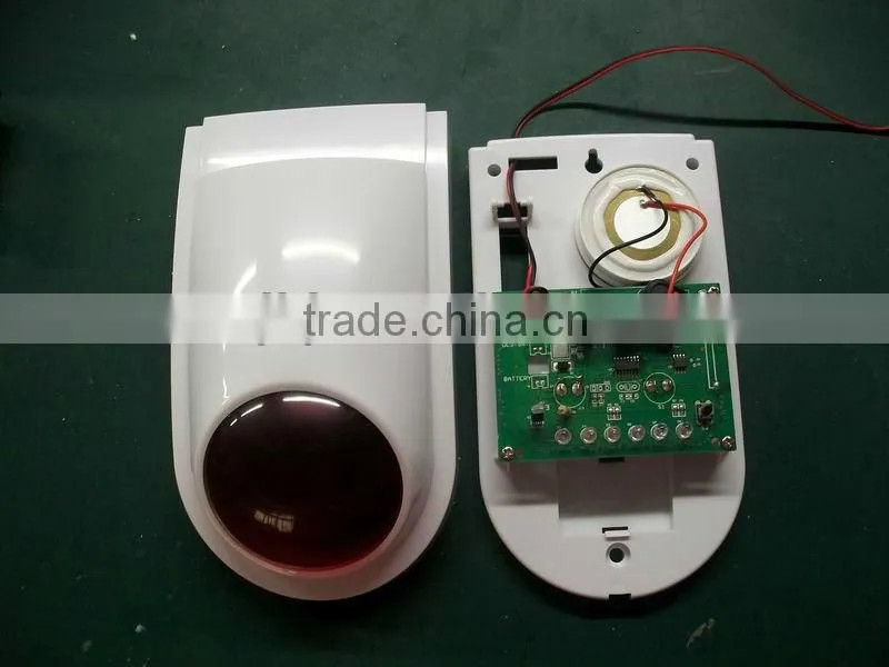 wireless fire alarm siren with stroble light horn