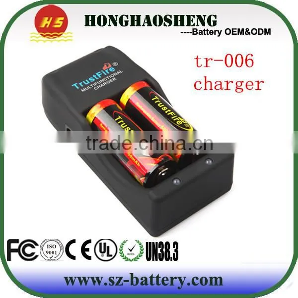 Hot sales multi charger for 18650/18350/26650 battery original trustfire tr-006 charger