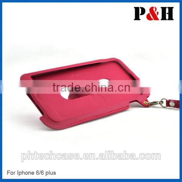 For iphone 6 leather case, hot leather case for iphone 6 4.7 inch with stand,pu leather for iphone 6 protective case