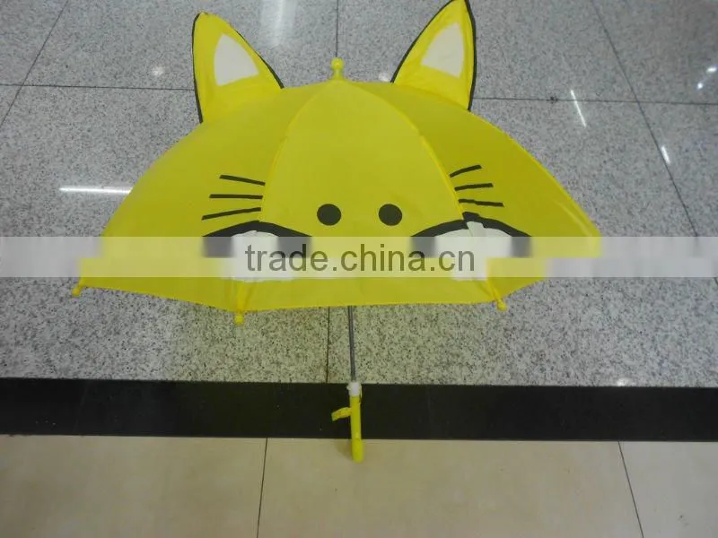 2016 hot sale fashion colorful animal cute child umbrella