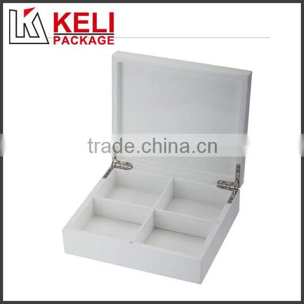 High Quality grainy paper Customized Wooden Tea Box