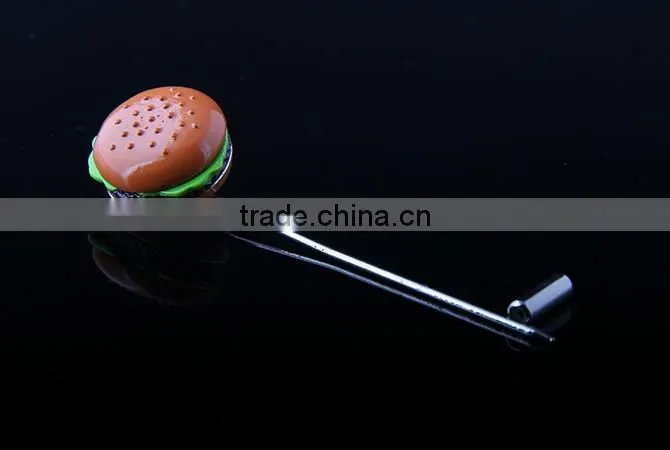 Custom delicious hamburger lapel pin